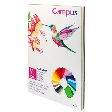 CARTULINA A4 100H 180GR 10 COLORES SURTIDOS CAMPUS | 8426307042000 | Librería Castillón - Comprar libros online Aragón, Barbastro