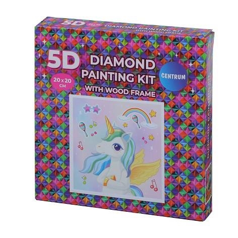 Set diamantes con marco unicornio  por números 20x20 cm SE89773 | 4030969897737 | Librería Castillón - Comprar libros online Aragón, Barbastro