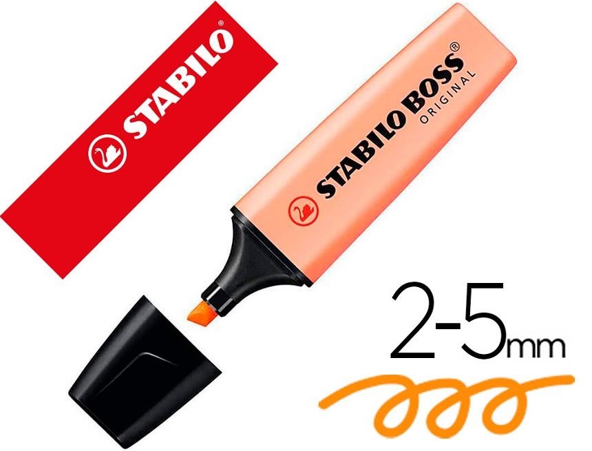 ROTULADOR FLUORESCENTE STABILO BOSS 70/125 PASTEL NARANJA PALIDO | 4006381566025 | Librería Castillón - Comprar libros online Aragón, Barbastro