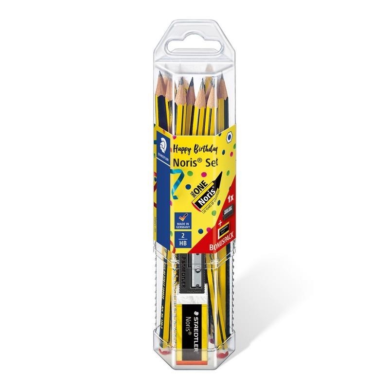 SET 12 LAPIZ STAEDTLER NORIS 2 / HB 120-2 + GOMA + SACAPUNTAS | 4007817080351 | Librería Castillón - Comprar libros online Aragón, Barbastro