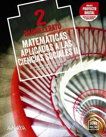 2º Bach Matemáticas aplicadas a las Ciencias Sociales II. | 9788469884553 | Colera Jiménez, José / Oliveira González, María José / García Pérez, Rosario / Colera Cañas, Ramón | Librería Castillón - Comprar libros online Aragón, Barbastro