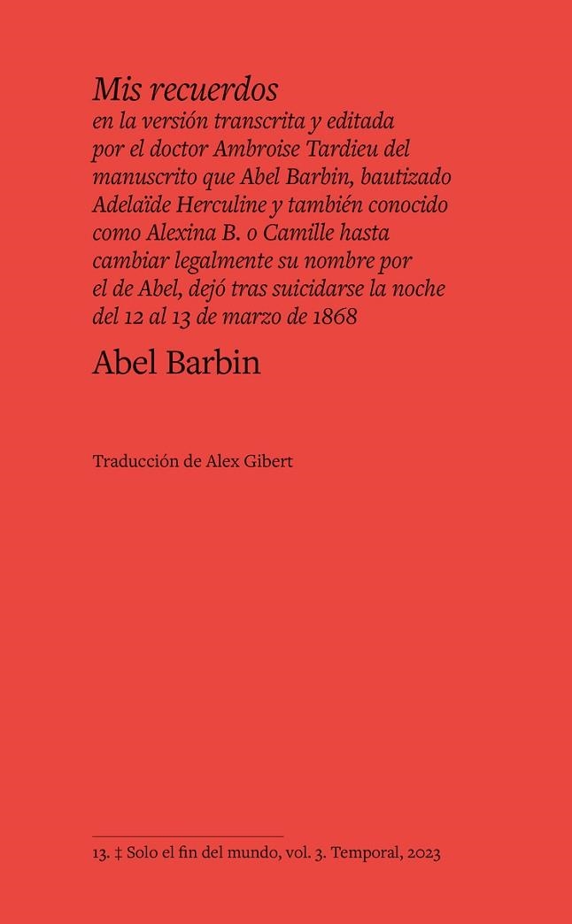 Mis recuerdos | 9788412656114 | Barbin, Abel | Librería Castillón - Comprar libros online Aragón, Barbastro