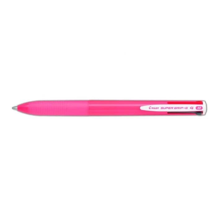 BOLIGRAFO PILOT SUPERGRIP G 4 COLORES DE TINTA ROSA | 4902505580888 | Librería Castillón - Comprar libros online Aragón, Barbastro