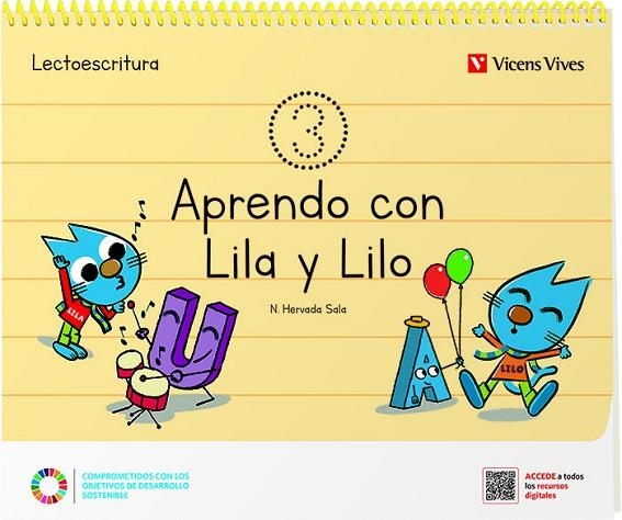 APRENDO CON LILA Y LILO CUADERNO 3 | 9788468282879 | Hervada Sala, Nuria | Librería Castillón - Comprar libros online Aragón, Barbastro