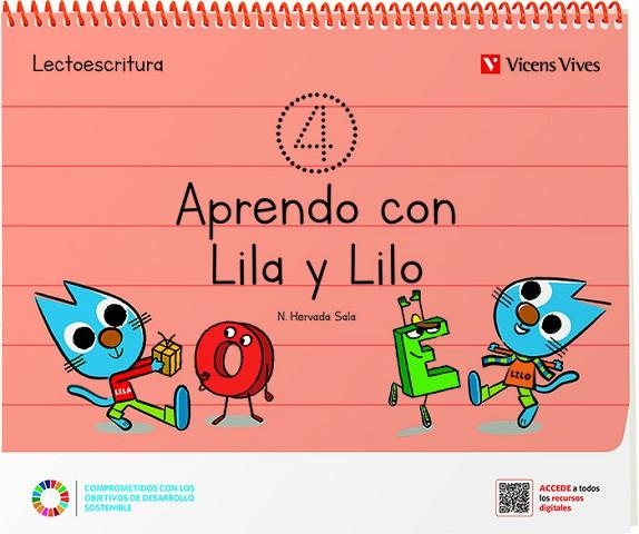 APRENDO CON LILA Y LILO CUADERNO 4 | 9788468282886 | Hervada Sala, Nuria | Librería Castillón - Comprar libros online Aragón, Barbastro