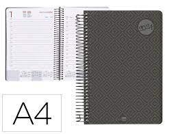 Agenda espiral liderpapel classic a4 2024 1 dia pagina portada polipropileno papel 70 gr COLOR NEGRO | 8423473057623 | Librería Castillón - Comprar libros online Aragón, Barbastro