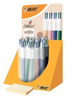 BOLIGRAFO BIC 4 COLORES EFECTO MADERA - 4 MODELOS SURTIDOS | 3086123694064 | Librería Castillón - Comprar libros online Aragón, Barbastro