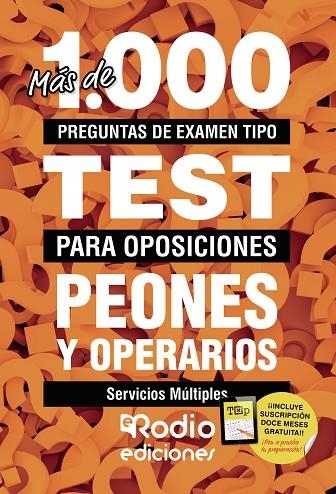 Peones y operarios. Servicios Múltiples | 9788418331817 | VV. AA. | Librería Castillón - Comprar libros online Aragón, Barbastro