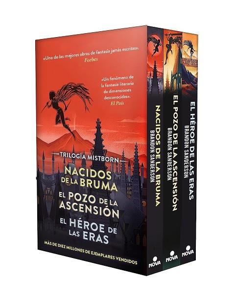 Estuche Trilogía Mistborn (Nacidos de la Bruma | El Pozo de la Ascensión | El Héroe de las eras) | 9788419260239 | Brandon Sanderson | Librería Castillón - Comprar libros online Aragón, Barbastro