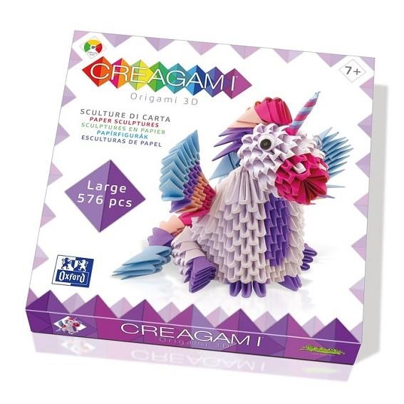 OXFORD & CREAGAMI ORIGAMI 3D PAVO REAL GRANDE +7 AÑOS | 8032591787376 | Librería Castillón - Comprar libros online Aragón, Barbastro