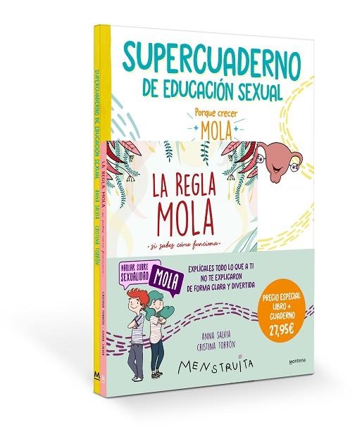 Pack Aprende con Menstruita (La regla mola + Supercuaderno de educación sexual) | 9788419975041 | Anna Salvia Cristina Torrón (Menstruita) | Librería Castillón - Comprar libros online Aragón, Barbastro