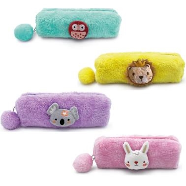 ESTUCHE PORTATODO PELUCHE CON POM POM 4 MODELOS | 8007509030608 | Librería Castillón - Comprar libros online Aragón, Barbastro