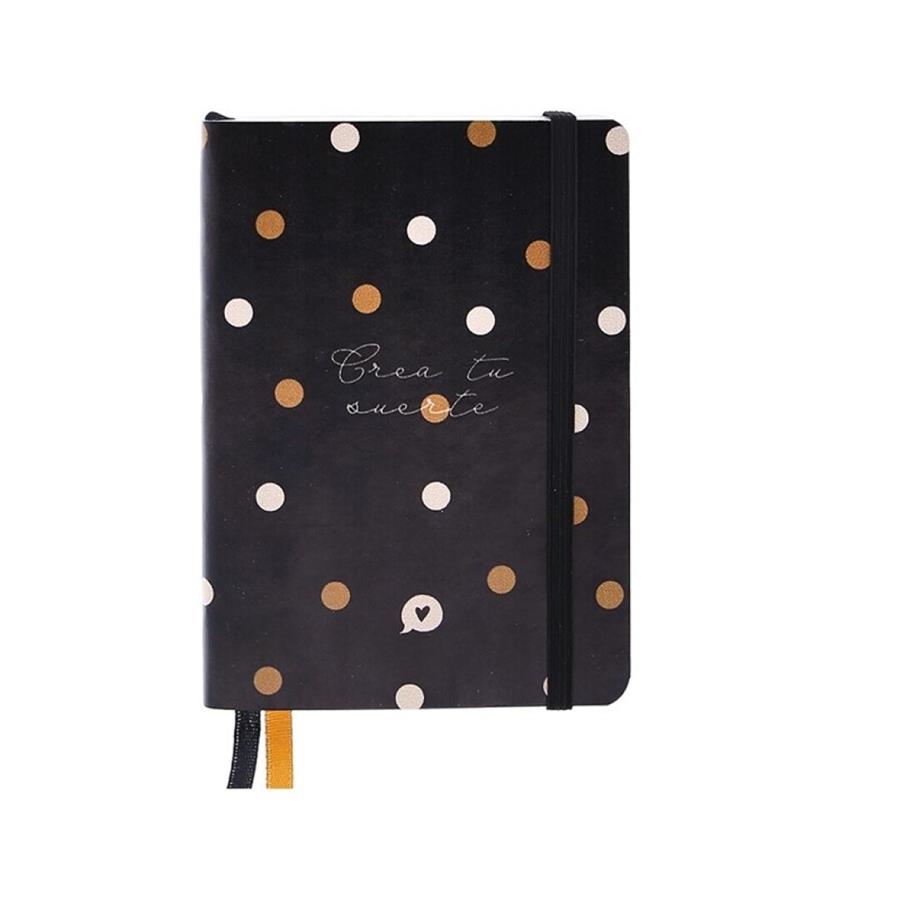 LIBRETA A6 ESTAMPADA DOTS NEGRO A62431NG | 8435458047277 | Librería Castillón - Comprar libros online Aragón, Barbastro