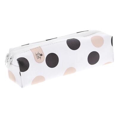 ESTUCHE PORTATODO DOS CREMALLERAS - DOTS NEGRO ET2431BL 12.5x8x5 cm | 8435458010783 | Librería Castillón - Comprar libros online Aragón, Barbastro