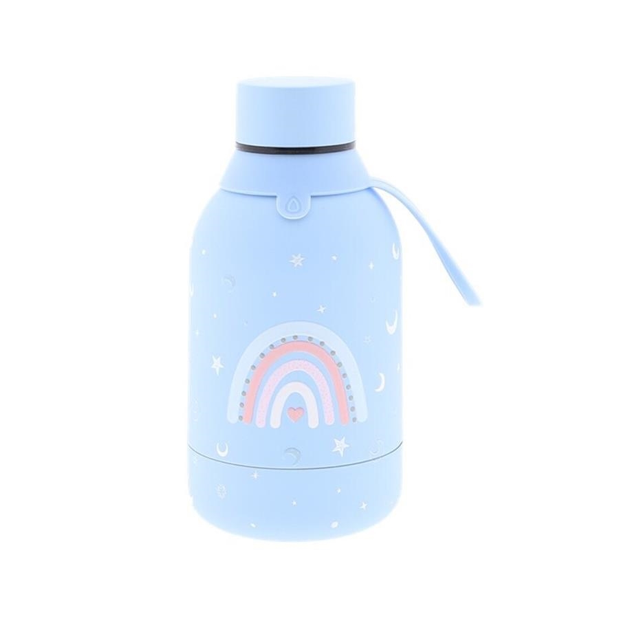 BOTELLA TERMO ACERO 350 ML - ARCOIRIS BT2447-3AZ | 8435458069828 | Librería Castillón - Comprar libros online Aragón, Barbastro