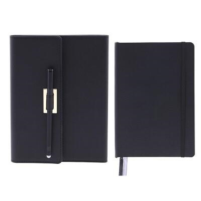 FUNDA LIBRETA TAMAÑO A5 LISO + BOLÍGRAFO + LIBRETA A5 LISO COLOR BLACK STPK2435NG | 8435458063406 | Librería Castillón - Comprar libros online Aragón, Barbastro