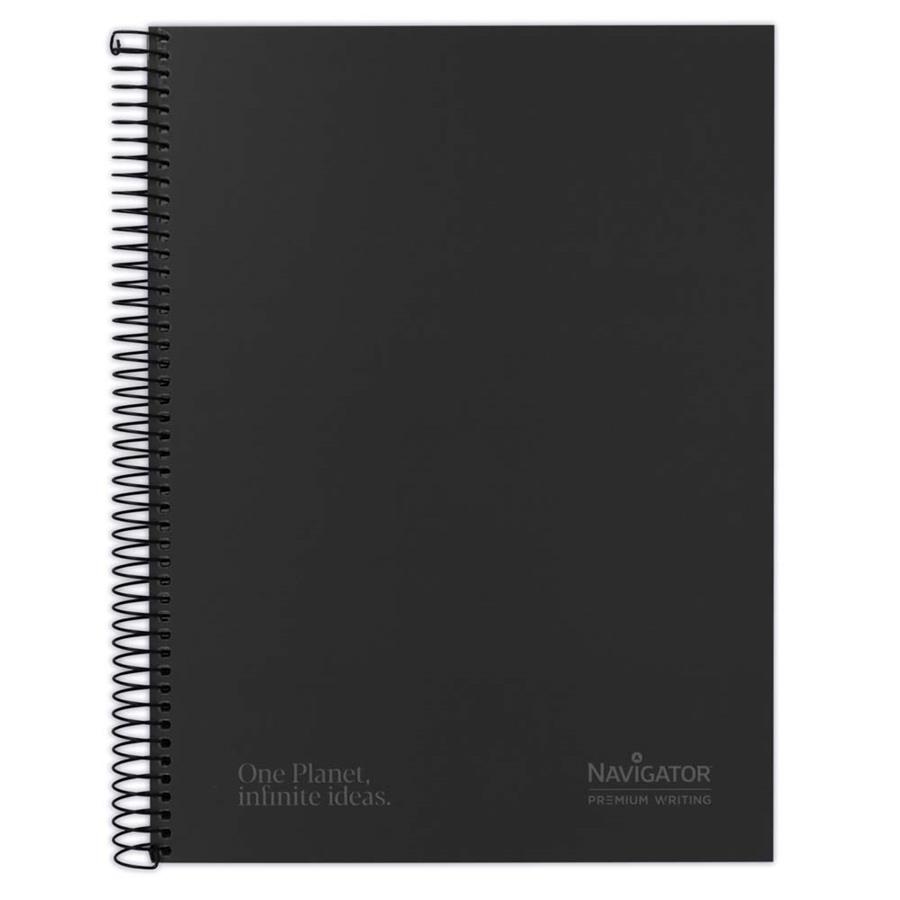 CUADERNO NAVIGATOR TAPA FORRADA EXTRA DURA A4 80H 80GR CUADRICULA 5mm NEGRO | 8413623081769 | Librería Castillón - Comprar libros online Aragón, Barbastro