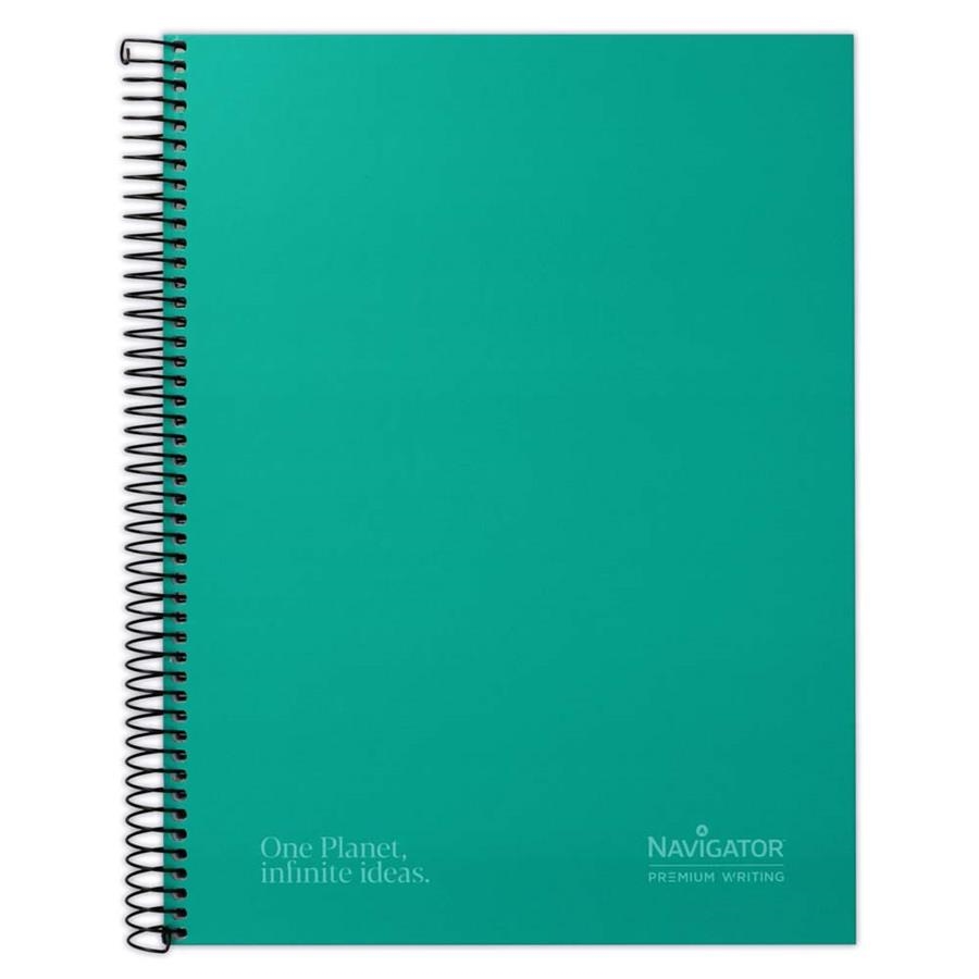 CUADERNO NAVIGATOR TAPA FORRADA EXTRA DURA A4 80H 80GR CUADRICULA 5mm VERDE | 8413623081776 | Librería Castillón - Comprar libros online Aragón, Barbastro