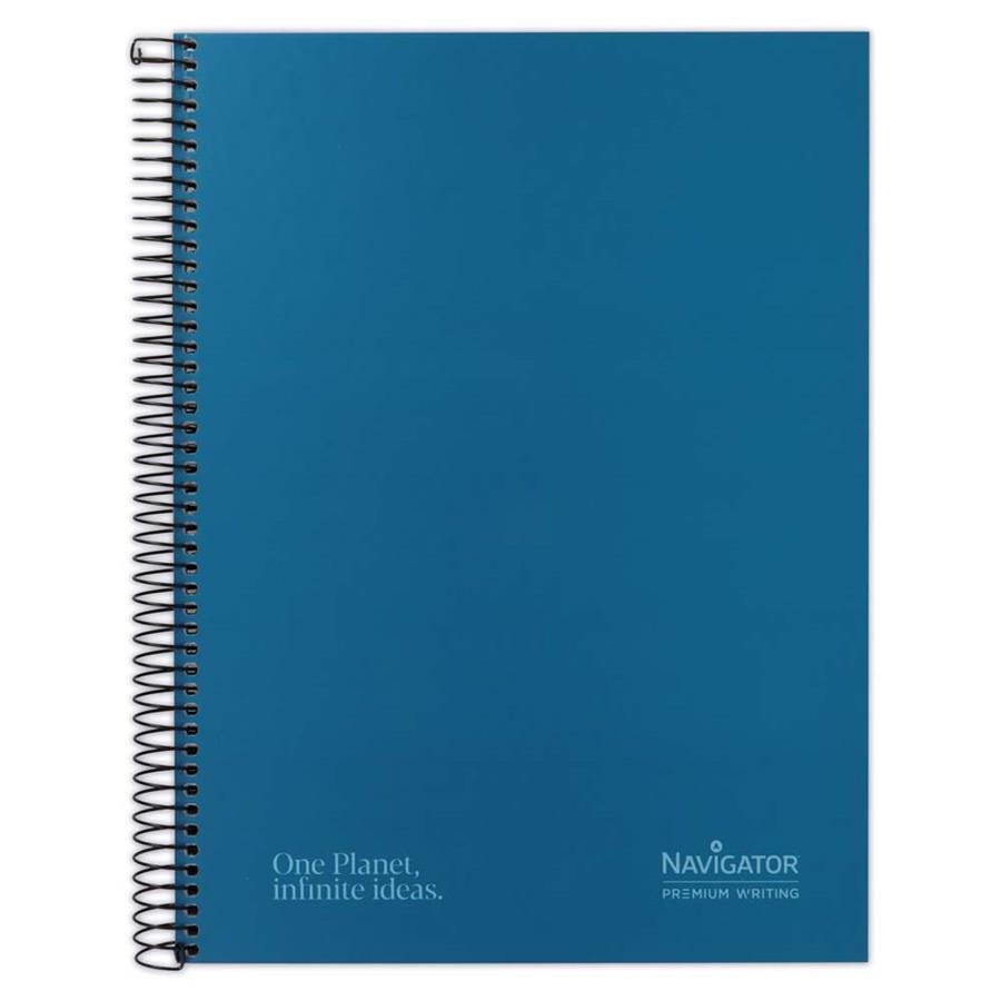 CUADERNO NAVIGATOR TAPA FORRADA EXTRA DURA A4 80H 80GR CUADRICULA 5mm AZUL | 8413623081783 | Librería Castillón - Comprar libros online Aragón, Barbastro