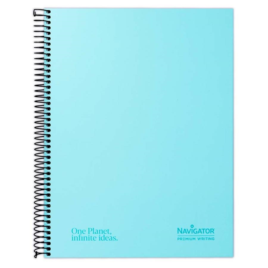 CUADERNO NAVIGATOR TAPA FORRADA EXTRA DURA A4 80H 80GR CUADRICULA 5mm AZUL CLARO | 8413623088867 | Librería Castillón - Comprar libros online Aragón, Barbastro