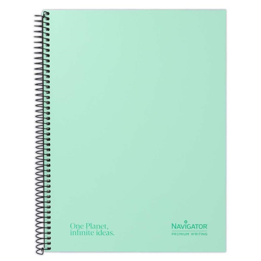 CUADERNO NAVIGATOR TAPA FORRADA EXTRA DURA A4 80H 80GR CUADRICULA 5mm MENTA | 8413623088874 | Librería Castillón - Comprar libros online Aragón, Barbastro