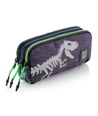 ESTUCHE PORTATODO TRIPLE MIQUELRIUS MR19279 RECTANGULAR RECICLADO T-REX DINOSAURIO | 8422593192795 | Librería Castillón - Comprar libros online Aragón, Barbastro