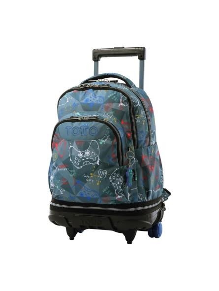 MOCHILA CON RUEDAS DESMONTABLE TIZA TOTTO 5DR | 7704758843065 | Librería Castillón - Comprar libros online Aragón, Barbastro