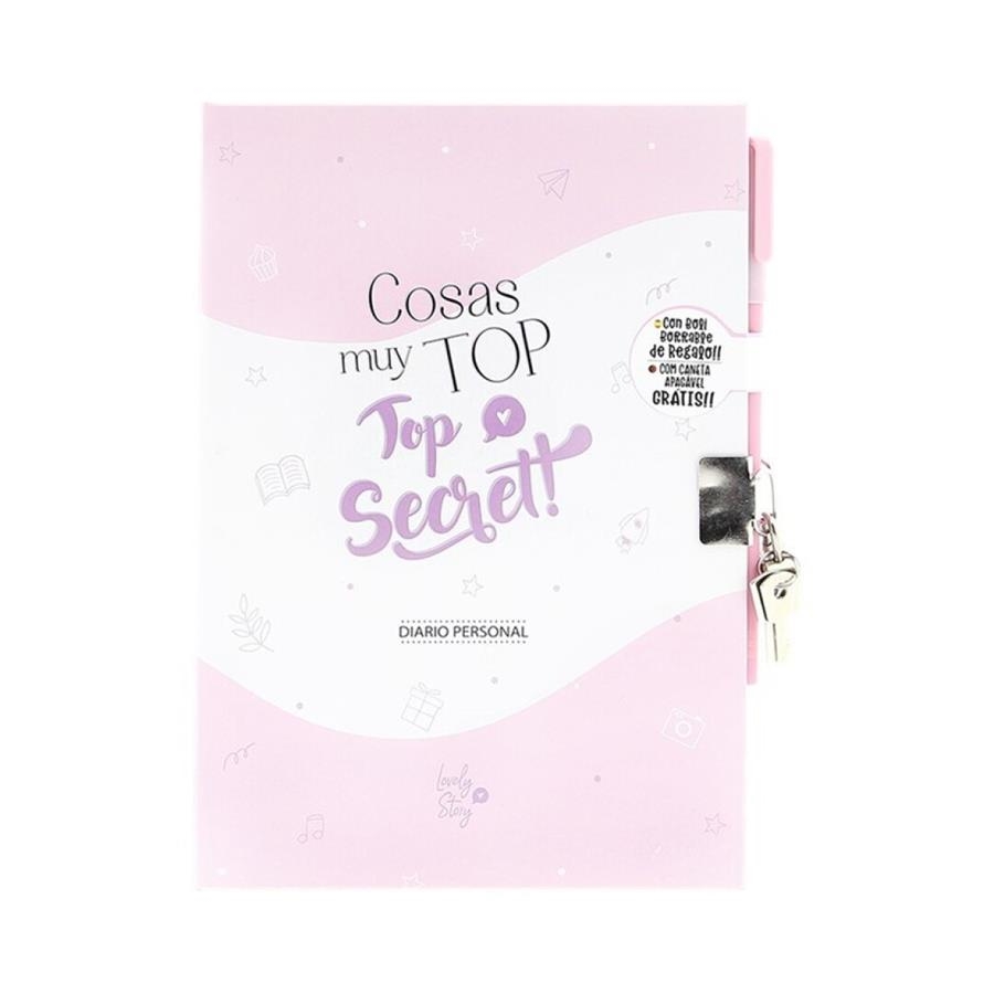 SET DIARIO CON CANDADO + BOLÍGRAFO - COSAS MUY TOP TOP SECRET | 8435458008803 | Librería Castillón - Comprar libros online Aragón, Barbastro