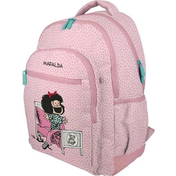 Mochila escolar juvenil rubber mafalda 24 morning | 8413623086344 | Librería Castillón - Comprar libros online Aragón, Barbastro