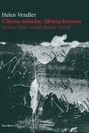 Últimas miradas, últimas lecturas | 9788412519792 | Vendler, Helen | Librería Castillón - Comprar libros online Aragón, Barbastro