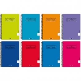 CUADERNO ESPIRAL PAPYRUS UNICLAS Fº TAPA PLASTICO 80H 90GR PAUTA 3.5 MM (COLORES SURTIDOS) | 8413623906512 | Librería Castillón - Comprar libros online Aragón, Barbastro