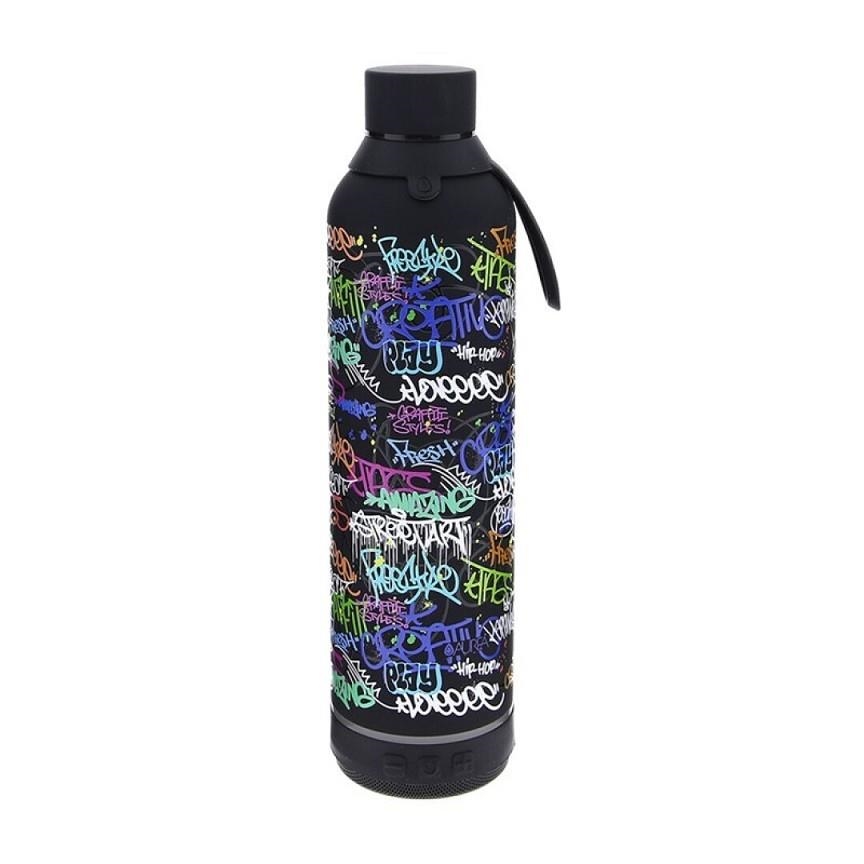 BOTELLA 600ML CON ALTAVOZ - BLACK GRAFF | 8435458074587 | Librería Castillón - Comprar libros online Aragón, Barbastro