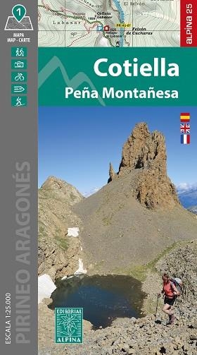 MAPA ALPINA COTIELLA PEÑA MONTAÑESA 1:25000 ED.2024 | 9788470111112 | EQUIPO TECNICO EDITORIAL ALPINA | Librería Castillón - Comprar libros online Aragón, Barbastro