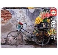 PUZZZLE EDUCA BICICLETA CON FLORES 500 PZAS | 8412668179882 | Librería Castillón - Comprar libros online Aragón, Barbastro