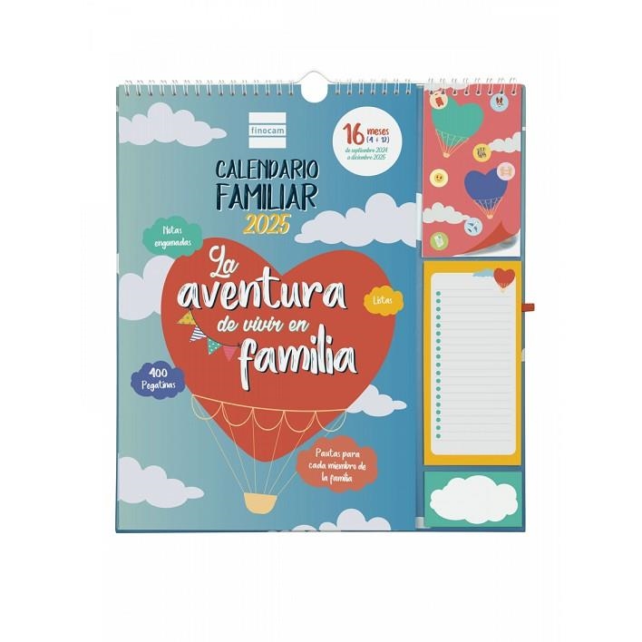 CALENDARIO DE PARED FINOCAM  PLUS 16 MESES 2024/25 LA AVENTURA DE VIVIR EN FAMILIA | 8422952378938 | Librería Castillón - Comprar libros online Aragón, Barbastro