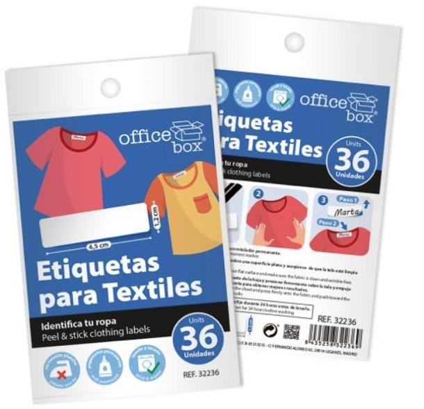 ETIQUETAS PARA TEXTILES 4.5X1.2cm BOLSA CON 36 UN | 8435258322369 | Librería Castillón - Comprar libros online Aragón, Barbastro