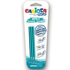 CARIOCA OOPS BLISTER 3 RECAMBIOS PARA BOLIGRAFO BORRABLE AZUL TURQUESA MEDIUM 0.7MM | 8003511480417 | Librería Castillón - Comprar libros online Aragón, Barbastro