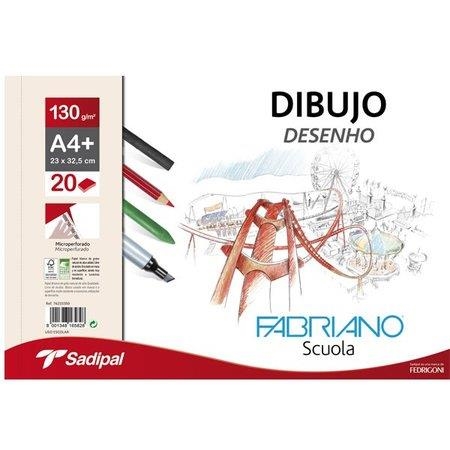 BLOC DE DIBUJO PINTURA A4+ FABRIANO MICROPERFORADO LISO 130 GR/M 10 HOJAS 24X32 | 8001348162957 | Librería Castillón - Comprar libros online Aragón, Barbastro