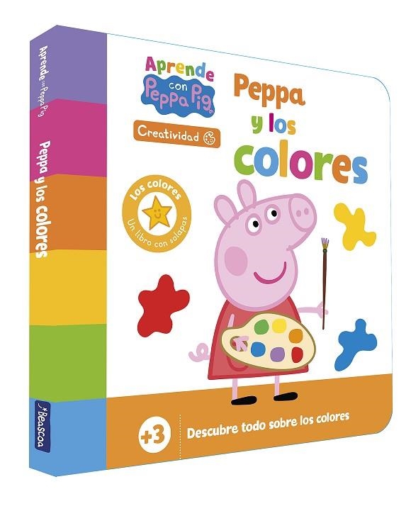 Peppa Pig. Libro de cartón - Aprende Creatividad con Peppa Pig. Peppa y los colo | 9788448868758 | Hasbro  eOne | Librería Castillón - Comprar libros online Aragón, Barbastro