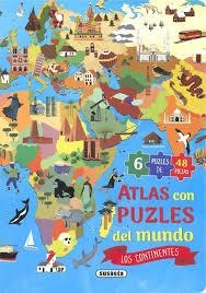 Atlas puzle del Mundo. Los continentes | 9788467797619 | VV.AA. | Librería Castillón - Comprar libros online Aragón, Barbastro