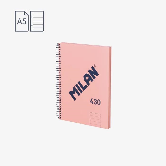 CUADERNO MILAN SERIE 1918 ESPIRAL A5 80H LINEAS ROSA | 8411574108962 | Librería Castillón - Comprar libros online Aragón, Barbastro