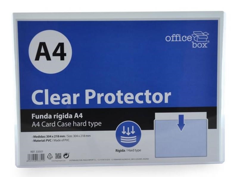 FUNDA RIGIDA CLEAR PROTECTOR A4 CRISTAL | 8435258933510 | Librería Castillón - Comprar libros online Aragón, Barbastro