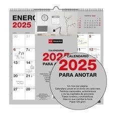 CALENDARIO PARED 2025 MIQUELRIUS 30x30  P/ESCRIBIR BASIC | 8422593282458 | Librería Castillón - Comprar libros online Aragón, Barbastro