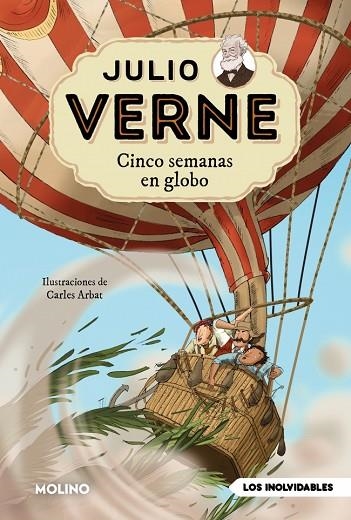 Julio Verne - Cinco semanas en globo (edición actualizada, ilustrada y adaptada) | 9788427246751 | Verne, Julio | Librería Castillón - Comprar libros online Aragón, Barbastro