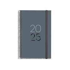 AGENDA MIQUELRIUS 2025 ESPIRAL PLUS 120x182 SEMANA VISTA CALM GRAFITO | 8422593382516 | Librería Castillón - Comprar libros online Aragón, Barbastro