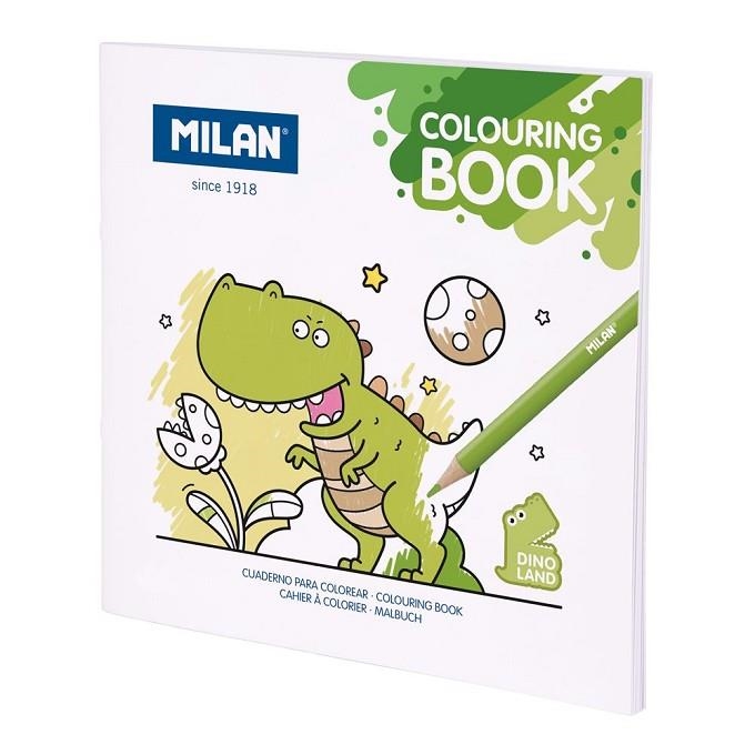 CUADERNO PARA COLOREAR MILAN DINO LAND | 8411574109327 | Librería Castillón - Comprar libros online Aragón, Barbastro