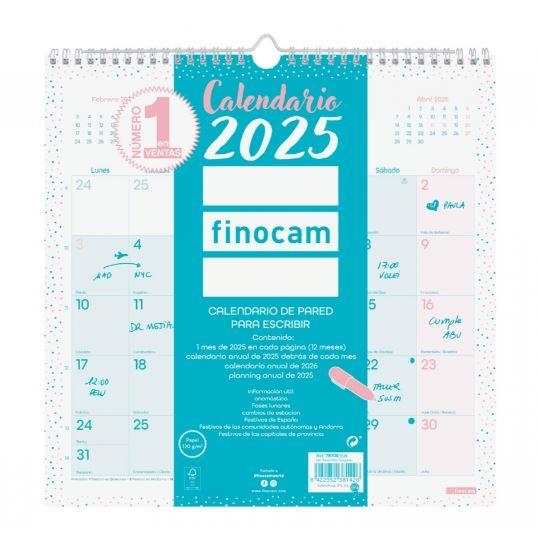 CALENDARIO 2025 PARED CHIC FINOCAM PLUS 300mmx300mm TURQUESA 78705825 | 8422952381426 | Librería Castillón - Comprar libros online Aragón, Barbastro