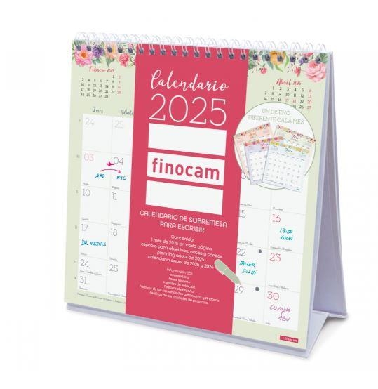 CALENDARIO 2025 SOBREMESA P/ESCRIBIR FINOCAM DESIGN ESC 190mmx190mm 787060125 | 8422952389101 | Librería Castillón - Comprar libros online Aragón, Barbastro