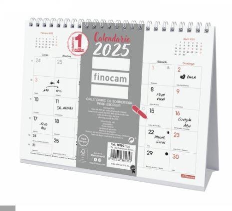 CALENDARIO 2025 SOBREMESA P/ESCRIBIR FINOCAM CHIC 210mmx155mm 787027325 | 8422952381358 | Librería Castillón - Comprar libros online Aragón, Barbastro