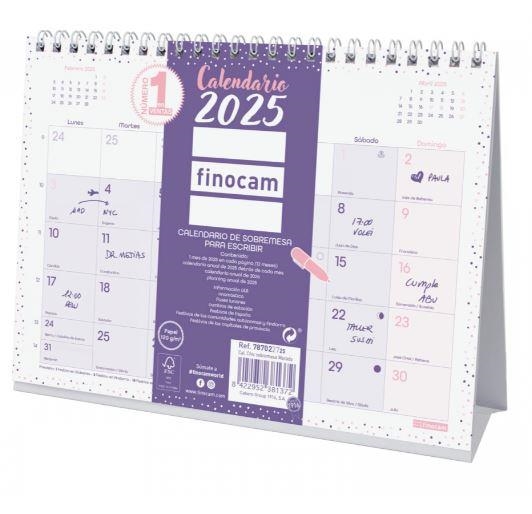 CALENDARIO 2025 SOBREMESA P/ESCRIBIR FINOCAM CHIC MORADO 210mmx155mm 787022725 | 8422952381372 | Librería Castillón - Comprar libros online Aragón, Barbastro